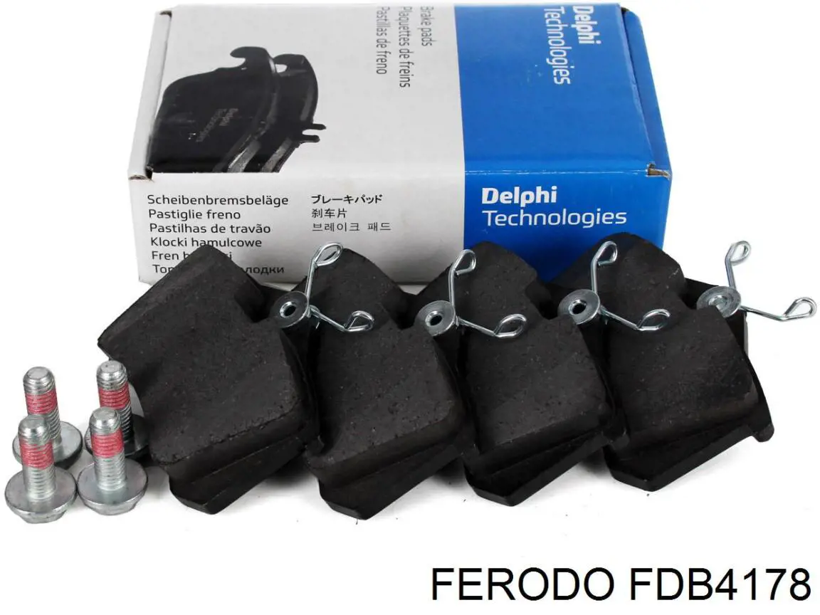 Купить FDB4178 Ferodo Колодки тормозные задние, дисковые