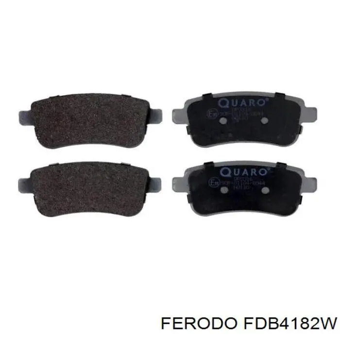 Колодки тормозные задние дисковые FERODO FDB4182W