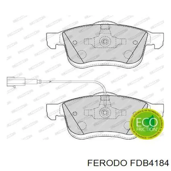 FDB4184 Ferodo колодки тормозные передние дисковые