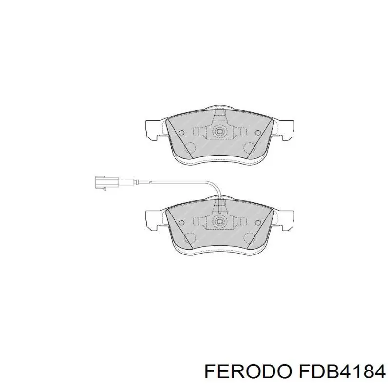 FDB4184 Ferodo Колодки передние