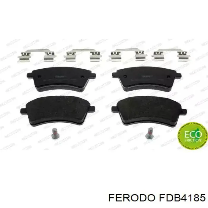 Передние тормозные колодки FDB4185 Ferodo