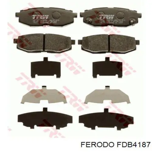FDB4187 Ferodo задние тормозные колодки