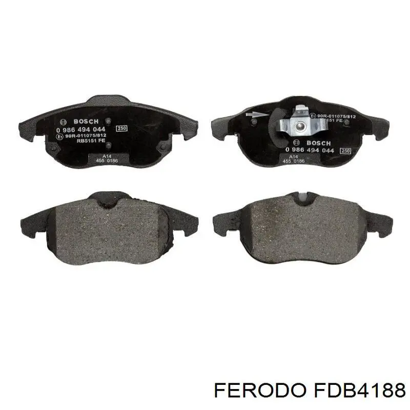 FDB4188 Ferodo Колодки передние