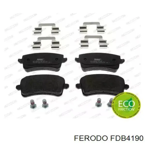 Задние тормозные колодки FDB4190 Ferodo