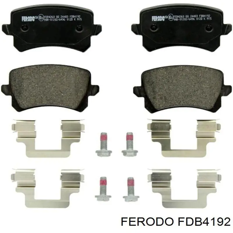 FDB4192 Ferodo колодки тормозные задние дисковые