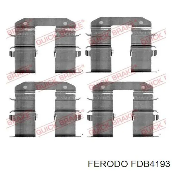 Колодки дисковые  Ferodo FDB4193 цена, от 17.33 USD