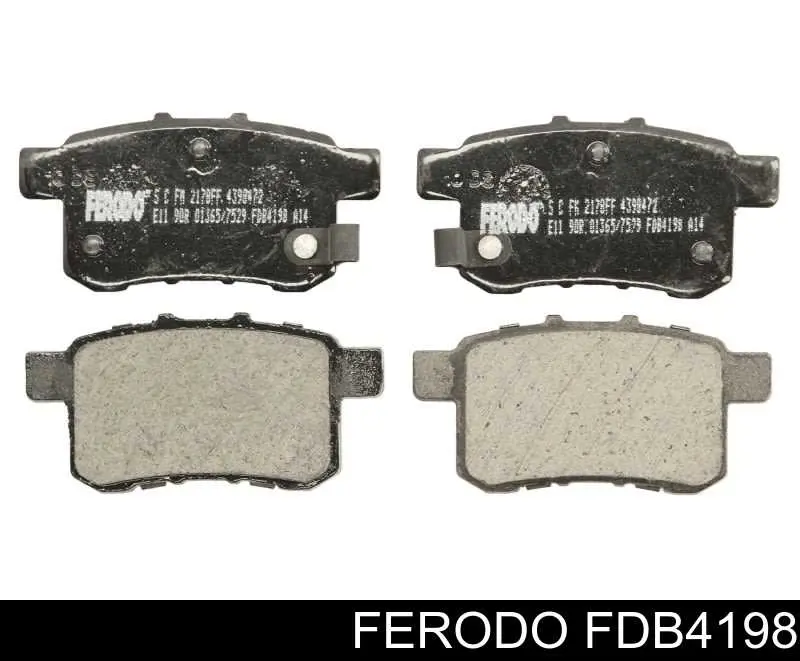 FDB4198 Ferodo колодки тормозные задние дисковые