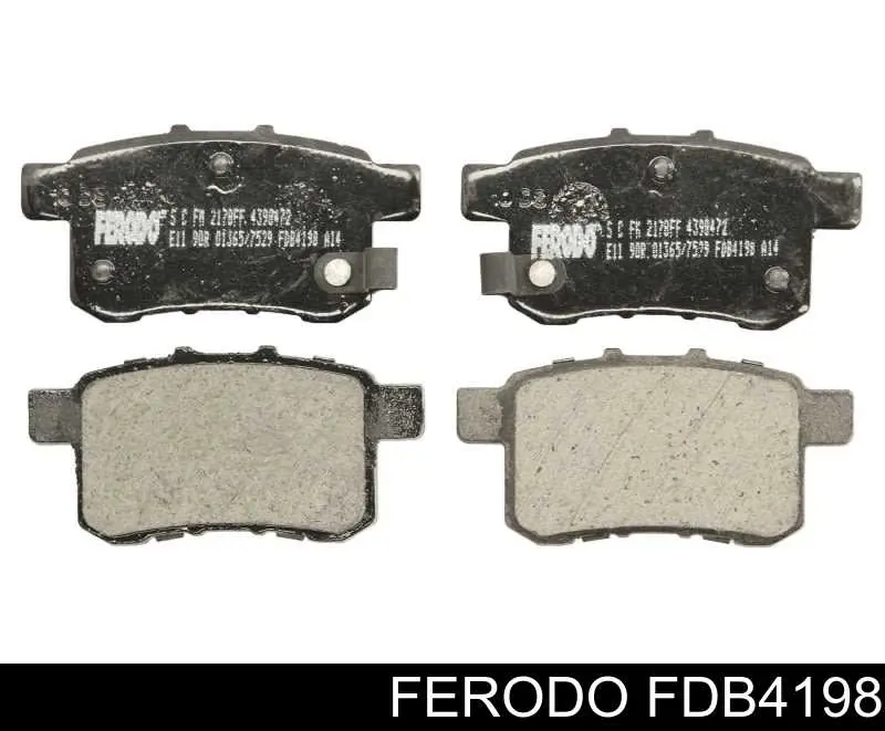 Задние тормозные колодки FDB4198 Ferodo