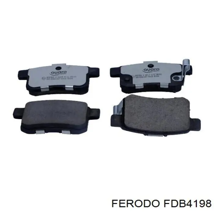 Задние тормозные колодки FDB4198 Ferodo