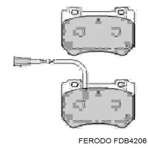 FDB4206 Ferodo колодки тормозные передние дисковые