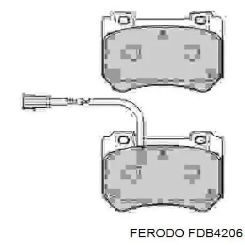 Передние тормозные колодки FDB4206 Ferodo