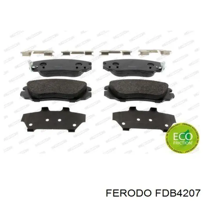 Pastillas de freno delanteras FDB4207 Ferodo