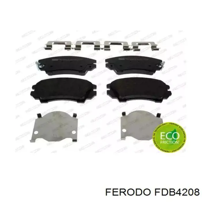 Передние тормозные колодки FDB4208 Ferodo