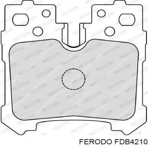Колодки дисковые  Ferodo FDB4210 цена, от 37.81 USD