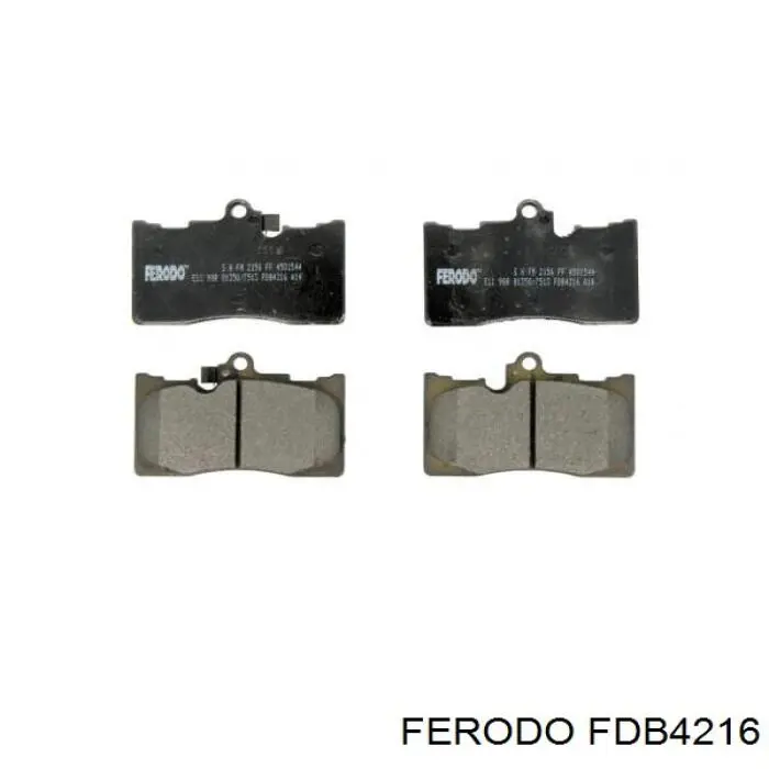 Передние тормозные колодки FDB4216 Ferodo