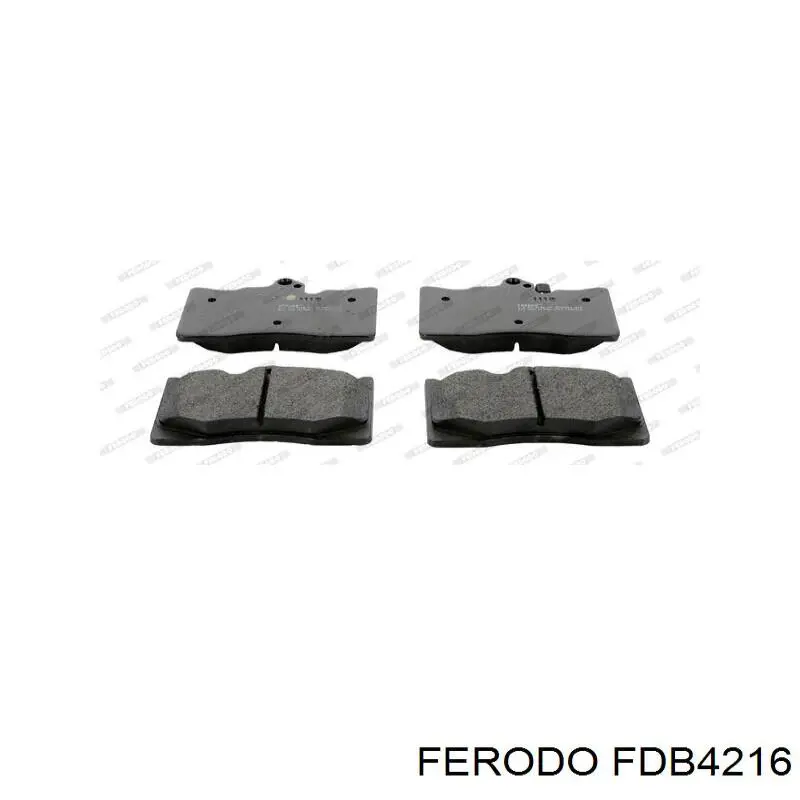 Pastillas de freno delanteras FDB4216 Ferodo