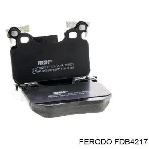 FDB4217 Ferodo колодки тормозные задние дисковые