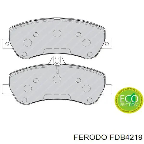 Передние тормозные колодки FDB4219 Ferodo