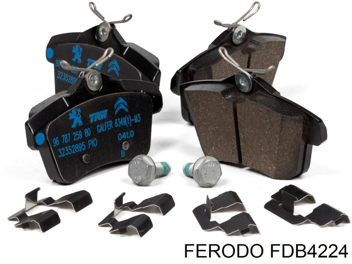 Колодки дисковые  Ferodo FDB4224 цена, от 35.75 USD