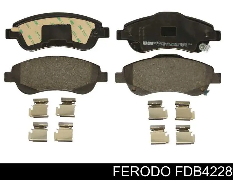FDB4228 Ferodo колодки тормозные передние дисковые