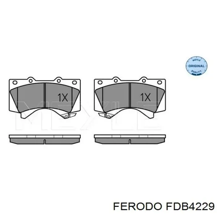 Колодки Ferodo FDB4229 цена, от 46.71 USD