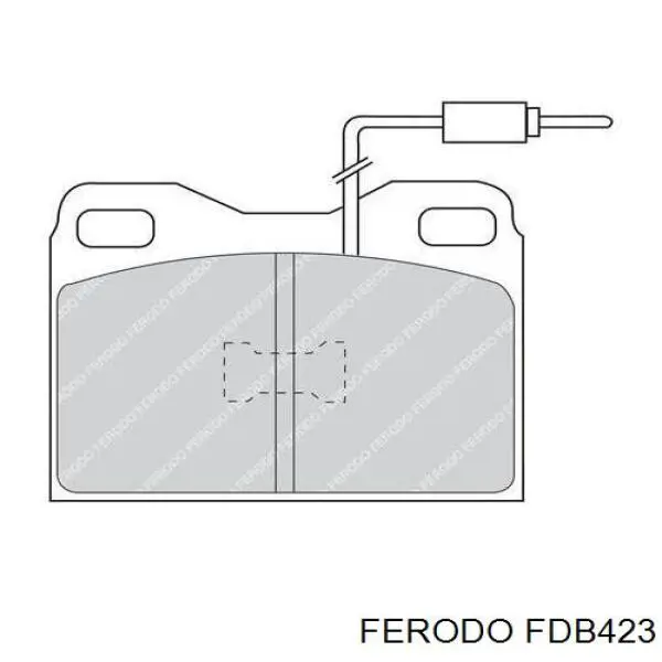 Передние тормозные колодки FDB423 Ferodo