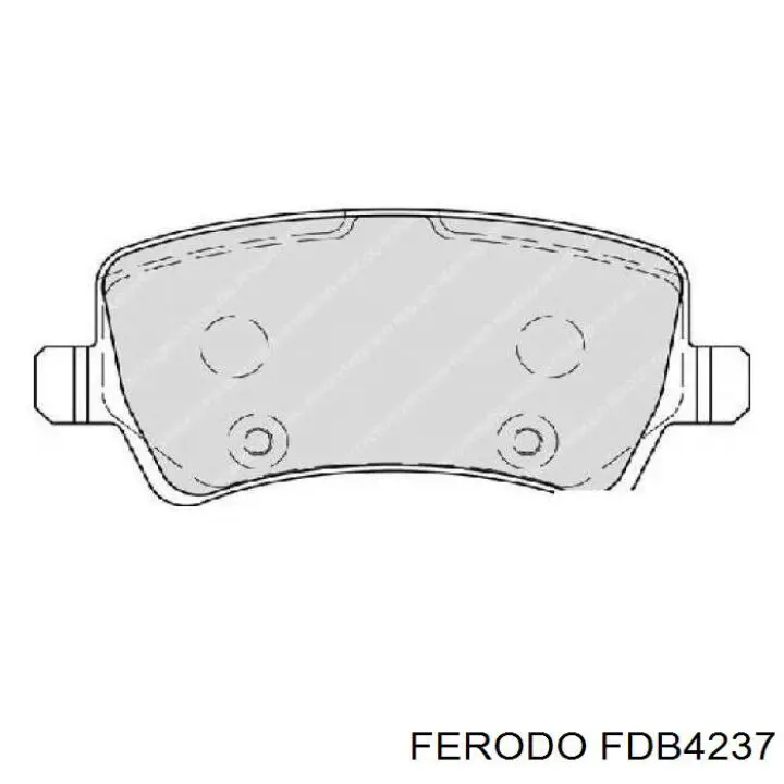 Колодки дисковые  Ferodo FDB4237 цена, от 36.54 USD