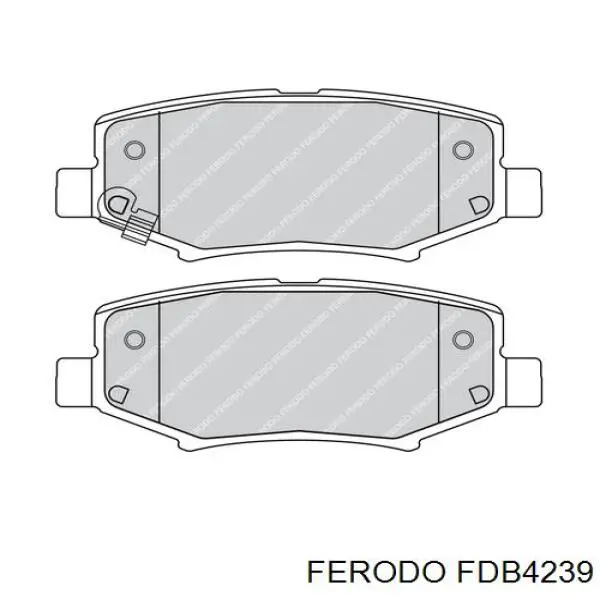 Колодки тормозные задние дисковые FERODO FDB4239