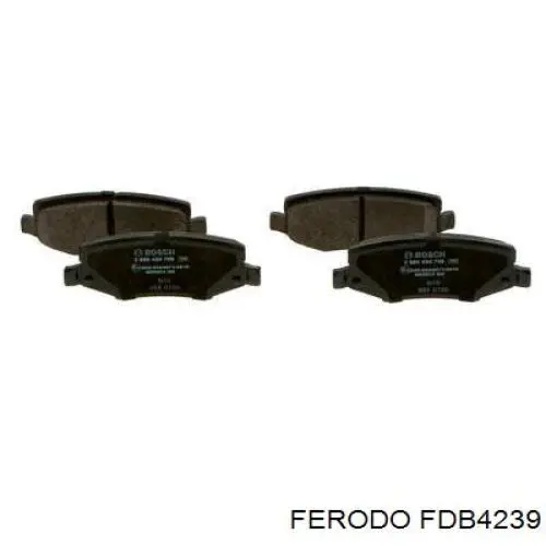 Колодки дисковые  Ferodo FDB4239 цена, от 41.01 USD