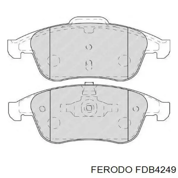 Передние тормозные колодки FDB4249 Ferodo