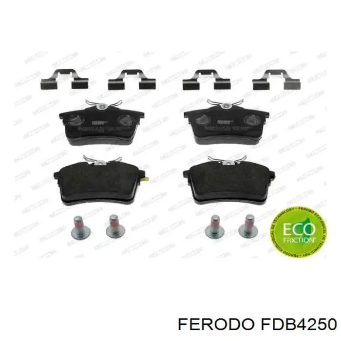 Колодки тормозные задние дисковые FERODO FDB4250