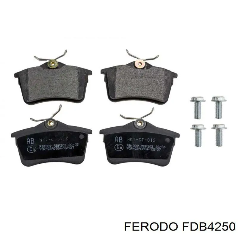 Колодки дисковые  Ferodo FDB4250 цена, от 29.31 USD