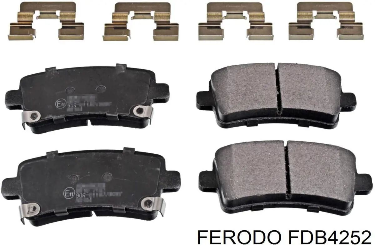 Купить FDB4252 Ferodo Колодки тормозные задние, дисковые
