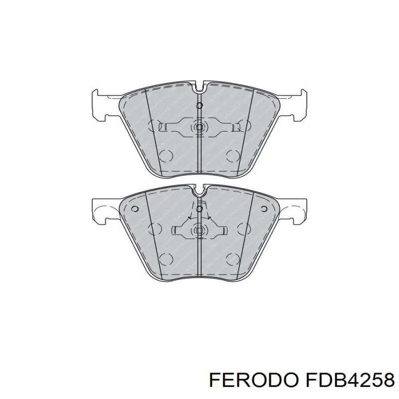 Pastillas de freno delanteras FDB4258 Ferodo
