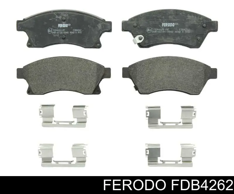 Передние тормозные колодки FDB4262 Ferodo