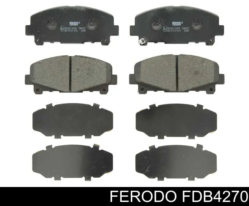 FDB4270 Ferodo колодки тормозные передние дисковые
