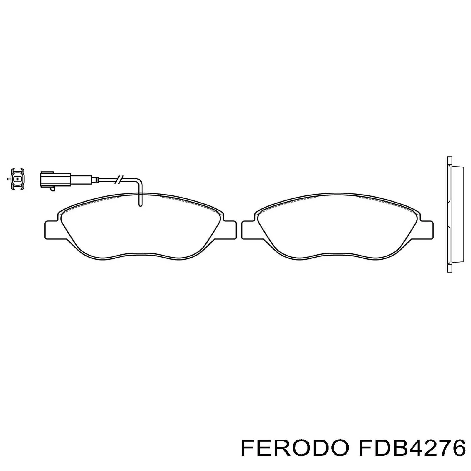 Тормозные колодки Ferodo FDB4276