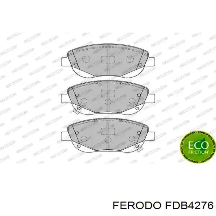 FDB4276 Ferodo колодки тормозные передние дисковые