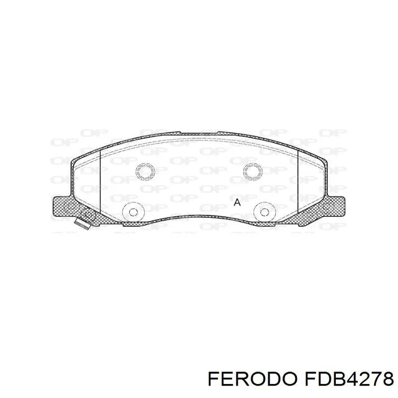 Передние тормозные колодки FDB4278 Ferodo