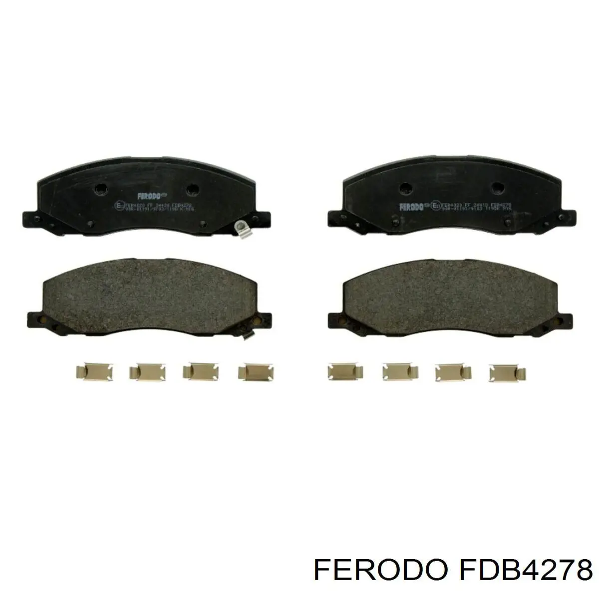 Передние тормозные колодки FDB4278 Ferodo