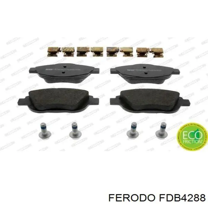 FDB4288 Ferodo колодки тормозные передние дисковые