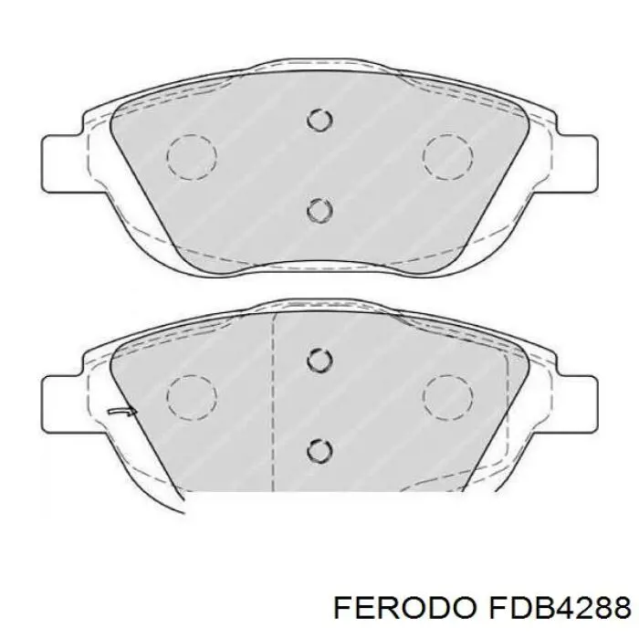 Колодки Ferodo FDB4288 цена, от 41.21 USD