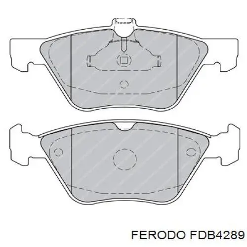 FDB4289 Ferodo колодки тормозные передние дисковые