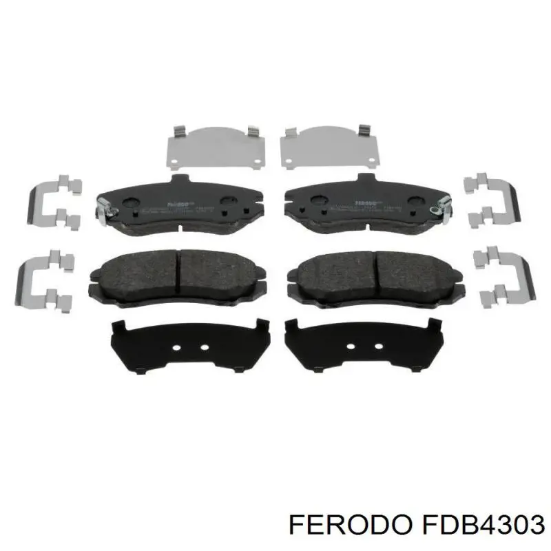 FDB4303 Ferodo колодки тормозные передние дисковые