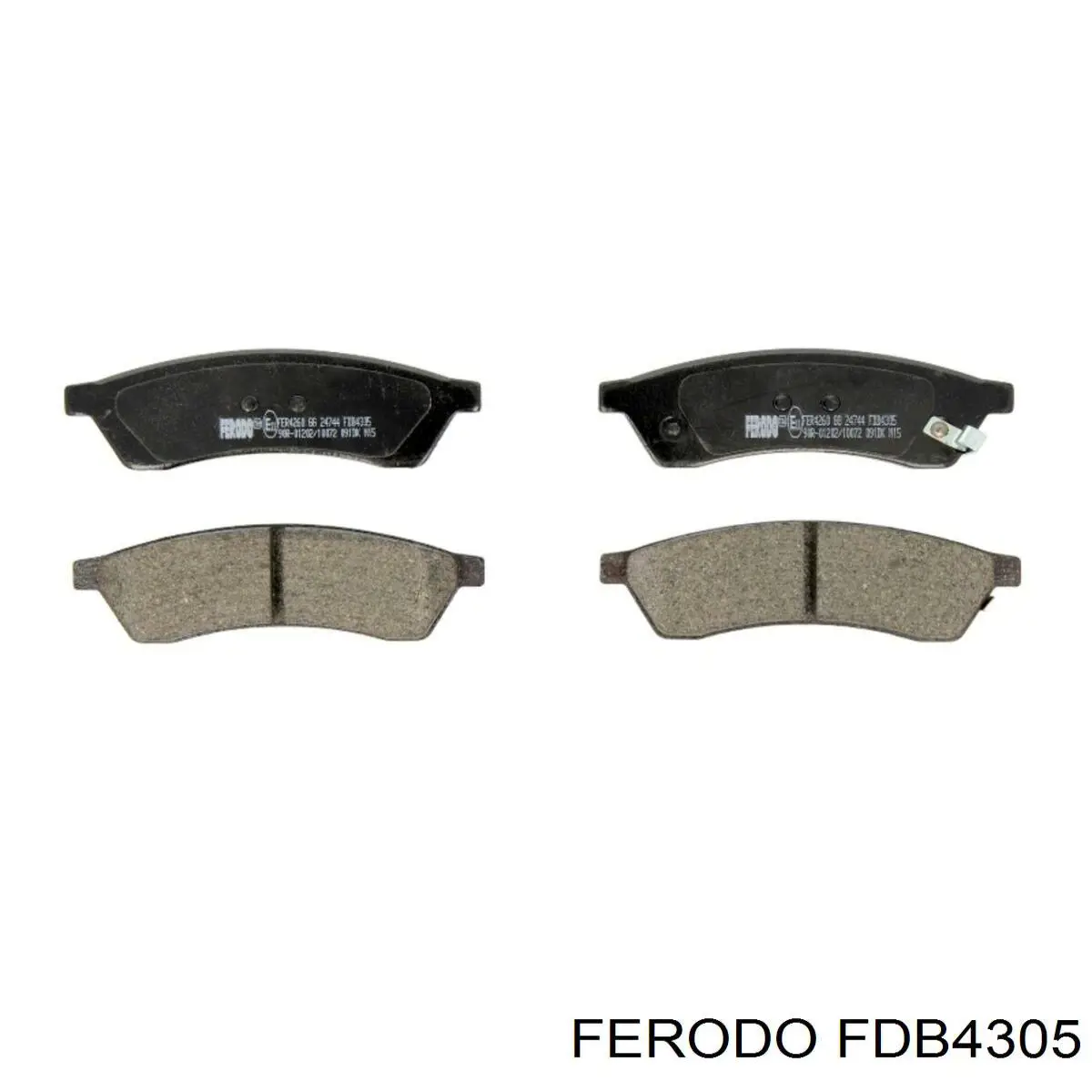 FDB4305 Ferodo Колодки тормозные дисковые комплект