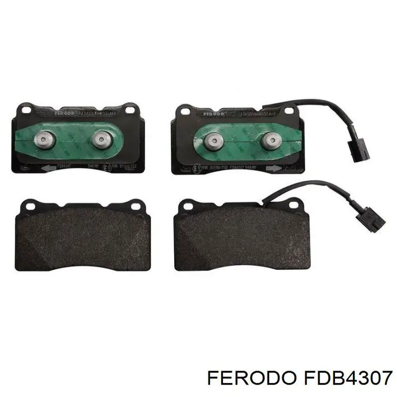 Pastillas de freno delanteras FDB4307 Ferodo