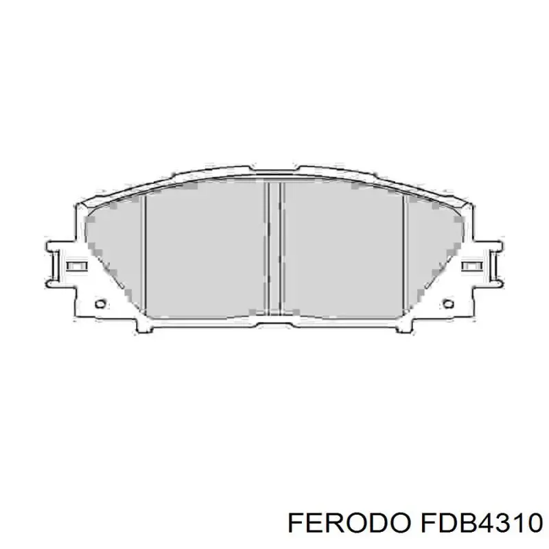 Pastillas de freno delanteras FDB4310 Ferodo