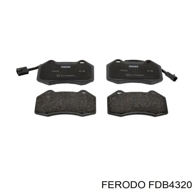 Передние тормозные колодки FDB4320 Ferodo
