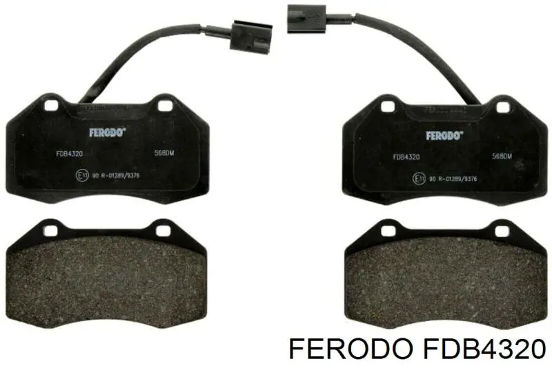 Передние тормозные колодки FDB4320 Ferodo