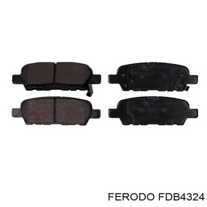 Задние тормозные колодки FDB4324 Ferodo